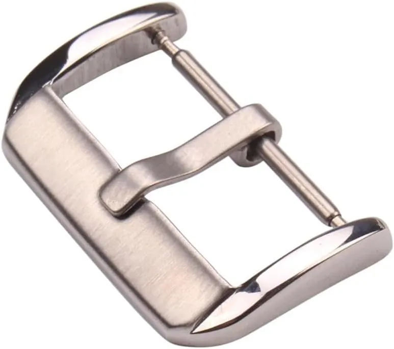 316l Solid Stainless Steel Watchband Buckle Middle Brushed Men Women Fashion Watch Strap Clasp 16 18 20 22mm Clock Accessories