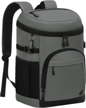 35 Cans Insulated Backpack Cooler for Men, Leak Proof Camping Beach Cooler Backpack Portable Soft Sided Cooler Bag Waterproof Travel Hiking Picnic Fishing Lunch Coolers