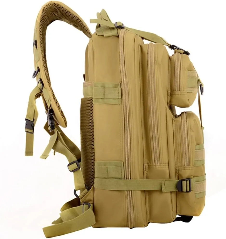 35L Waterproof Hiking Tactical Backpack Lightweight & Ergonomic Design for Camping, Trekking, Outdoor Adventures (ACU)