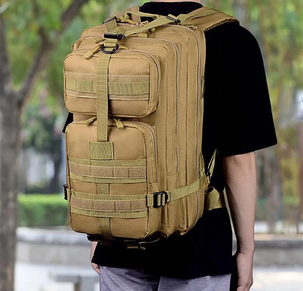 35L Waterproof Hiking Tactical Backpack Lightweight & Ergonomic Design for Camping, Trekking, Outdoor Adventures (ACU)
