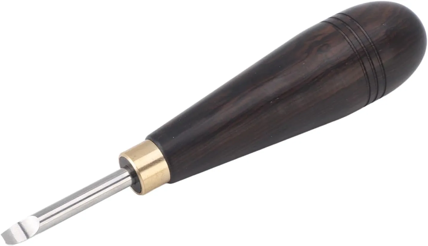 3mm Watch Repair Pry Tool with Stainless Steel Blade and Beech Wood Handle, Compatible with Various Watch Case Sizes, Quick and Effortless Opening for Battery Replacement and Main