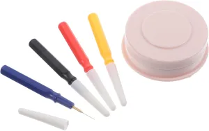3sets Watch Oiler Pen for Watch Repairing Professional Watchmaker Tools Oil Cup Durable Easy to Use for Lubrication and Maintenance Essential Repair Kit