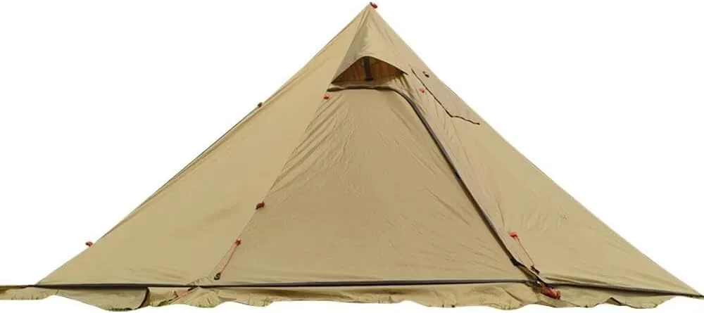 4-6 People Tipi Hot Tent with Stove Jack Camping Pyramid Teepee Tent for Camping Backpacking Hiking