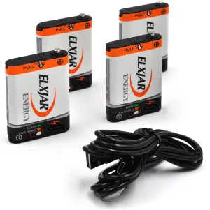 (4-Pack) Replacement for Petzl E99ACA Battery, PETZL TIKKINA TIKKID Tikka ZIPKA ACTIK ACTIK CORE TACTIKKA TACTIKKA   TACTIKKA   RGB IKO IKO CORE Hybrid Concept Design Headlamp with USB Charging Cable