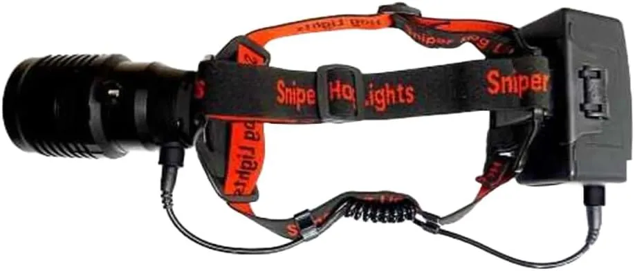 40KAP Headlamp Package with White LED Light Module, Adjustable Beam Brightness, Long Range White Headlamp Light for Night Time Predator, Hog and Coyote Hunting