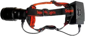 40KAP Headlamp Package with White LED Light Module, Adjustable Beam Brightness, Long Range White Headlamp Light for Night Time Predator, Hog and Coyote Hunting