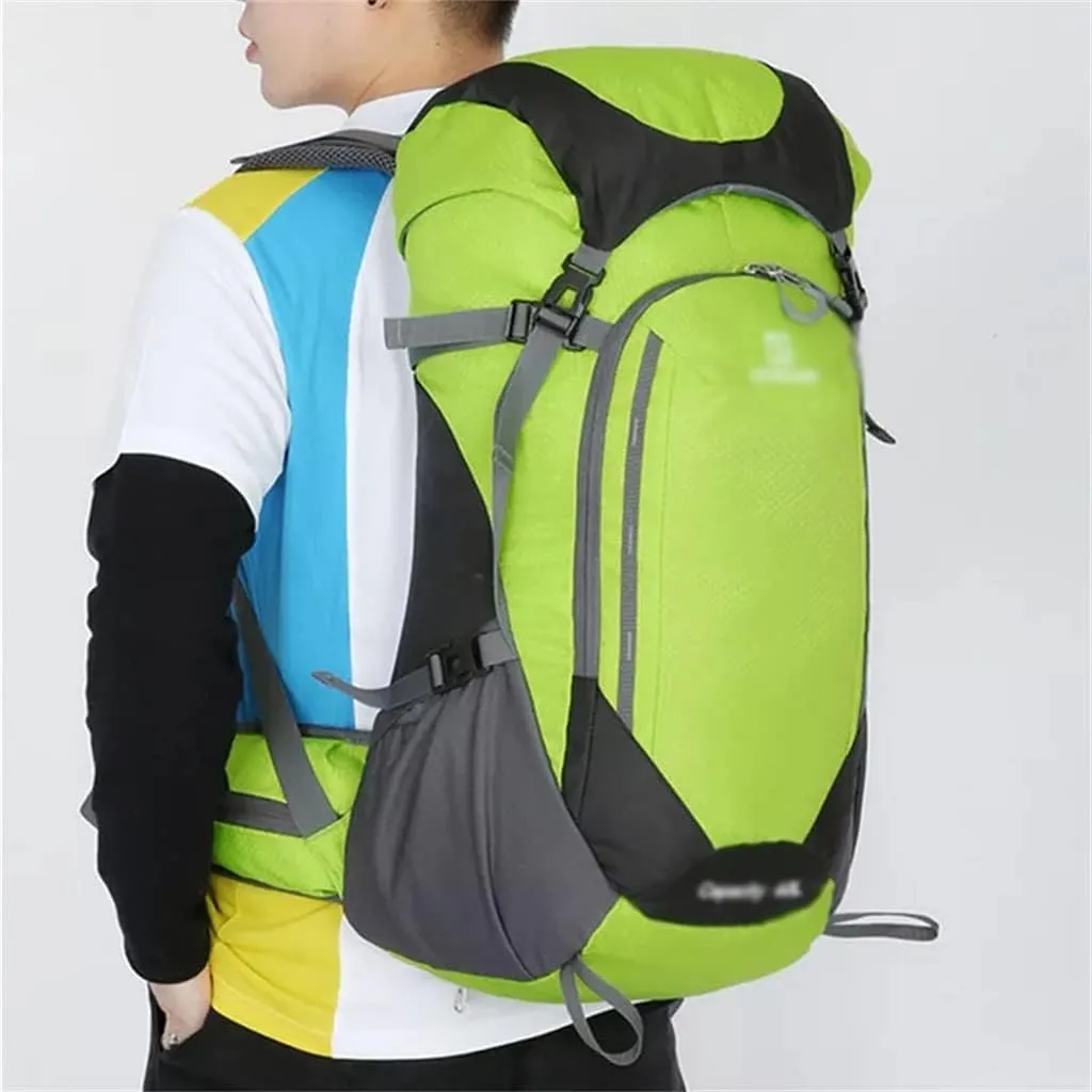 40L Mountaineering Backpack Outdoor Multi Pocket Bag Travel Camping Mountaineering Bag(E)