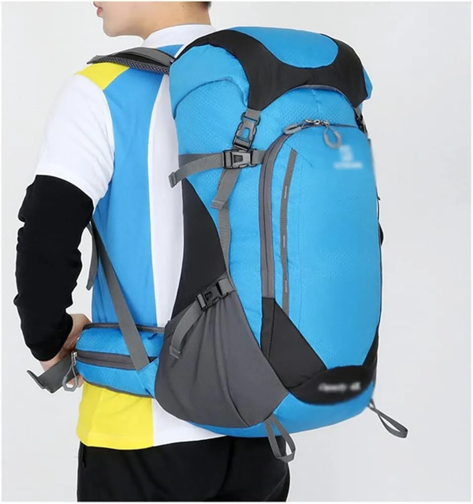 40L Mountaineering Backpack Outdoor Multi Pocket Bag Travel Camping Mountaineering Bag(E)