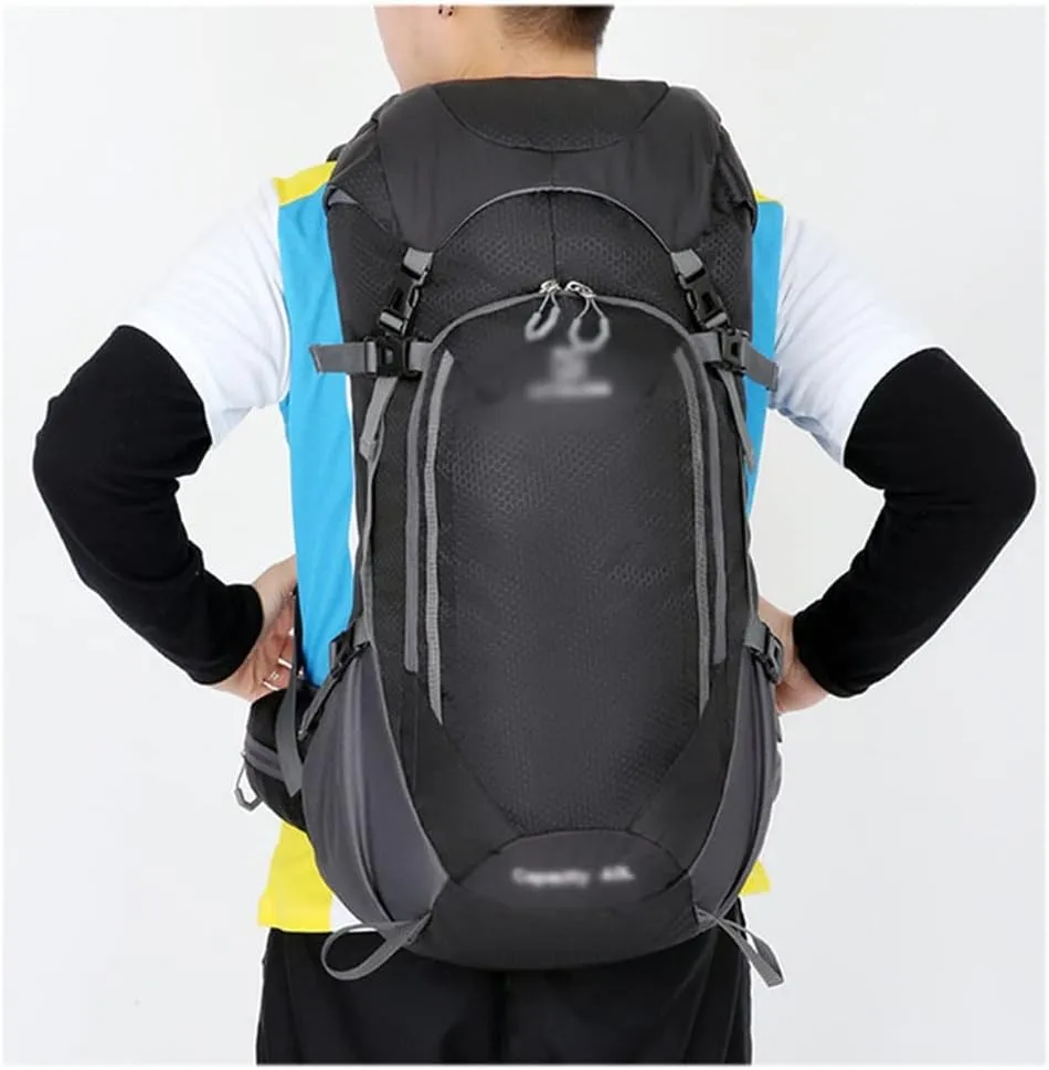 40L Mountaineering Backpack Outdoor Multi Pocket Bag Travel Camping Mountaineering Bag(E)