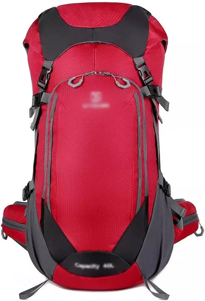 40L Mountaineering Backpack Outdoor Multi Pocket Bag Travel Camping Mountaineering Bag(E)