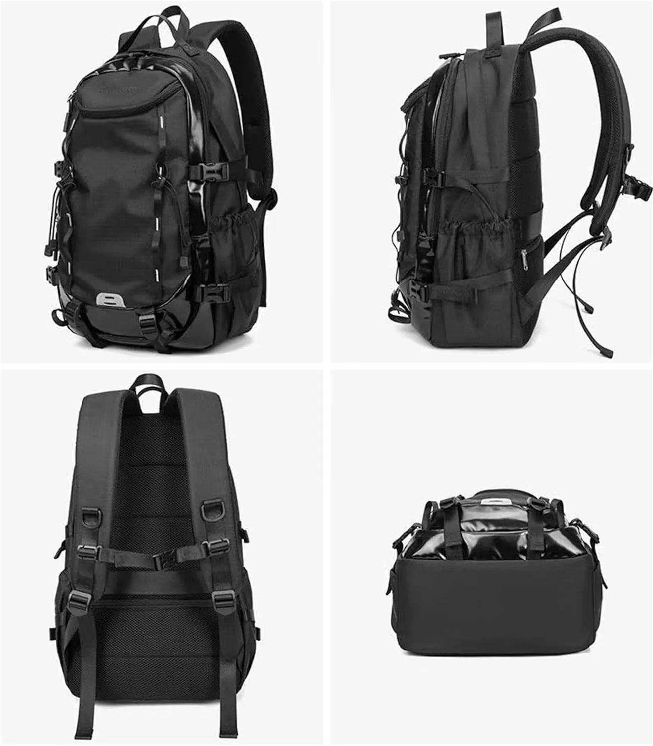 40L Waterproof Lightweight Hiking,camping,travel Backpack for Men/Women (Black,40L)