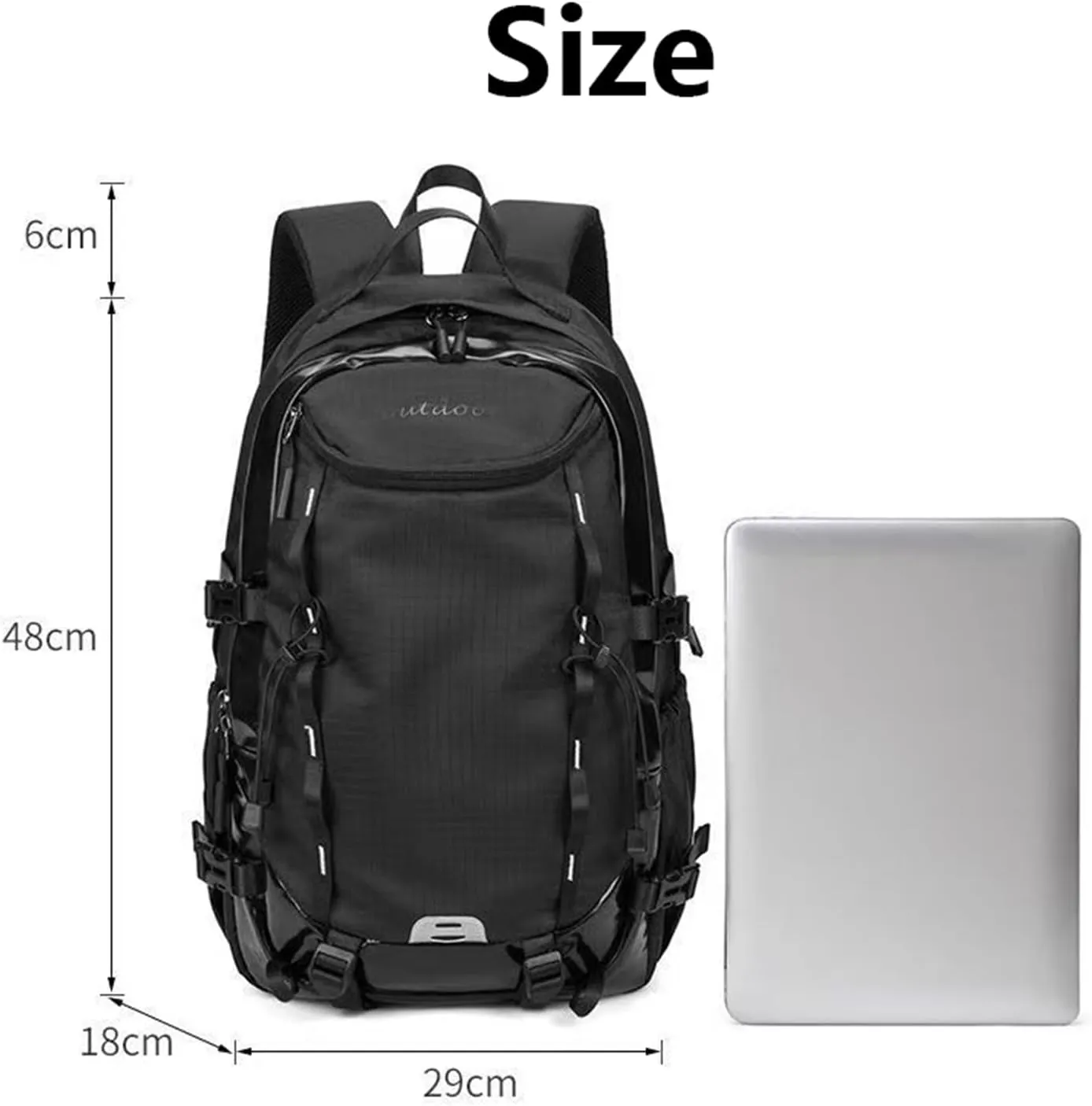 40L Waterproof Lightweight Hiking,camping,travel Backpack for Men/Women (Black,40L)
