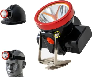 45W Miner Lamp Explosion-Proof Light Helmet Ca Lamp Headlamp, Head Belt Charger Portable Lighting Outdoor for Camping,Mining