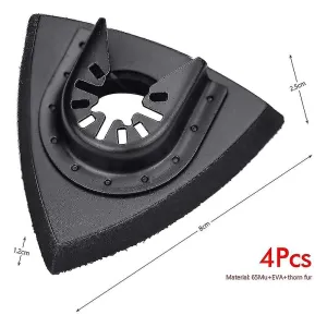 4pcs Sanding Pads 80 Mm For Attaching Pads, Multi-tool Blades Oscillating Multi
