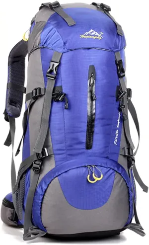 50L Hiking Backpack Waterproof Lightweight With Rain Cover,Outdoor Sport Daypack For Men Women Climbing Camping Touring