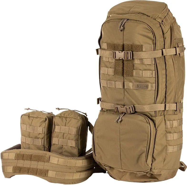 5.11 Tactical Unisex Rush 100 Backpack, 60L Storage Capacity, Convertible, Style 56555ABR