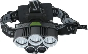5led Headlamp Waterproof Camping Lights Rechargeable Lantern Aluminum Alloy Construction for Outdoor Activities