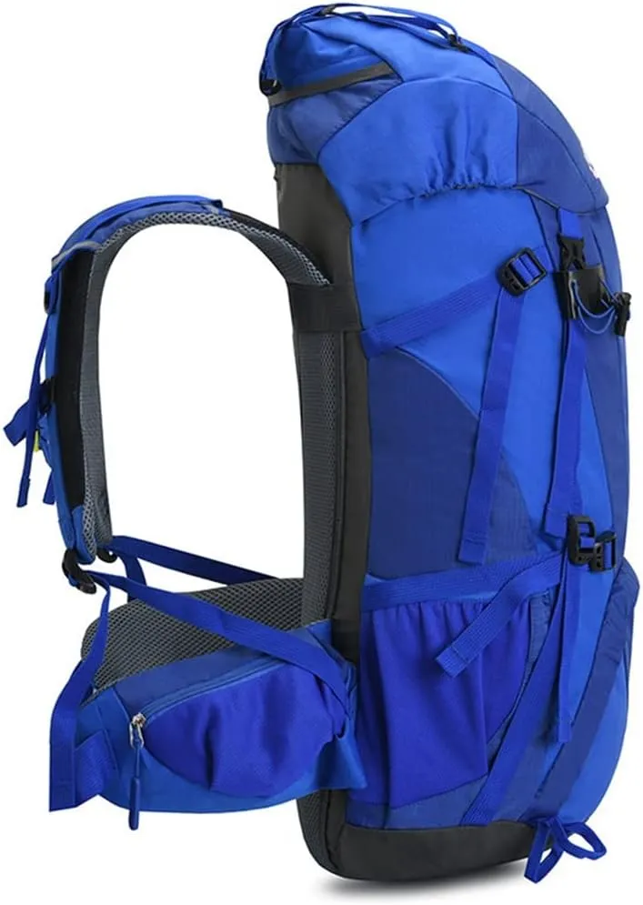 60L Mountaineering Bag Travel Backpack Outdoor Camping Rucksack Men's Backpack(Black)