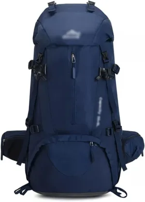60L Mountaineering Bag Travel Backpack Outdoor Camping Rucksack Men's Backpack(Black)