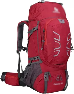 60L mountaineering hiking outdoor men's and women's bag camping mountaineering backpack travel bag(C)
