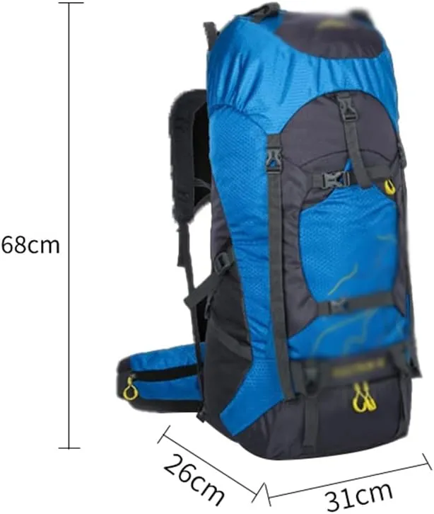 60L Outdoor Backpack Multi Pocket Camping Bag Hiking Backpack Large Capacity(C)