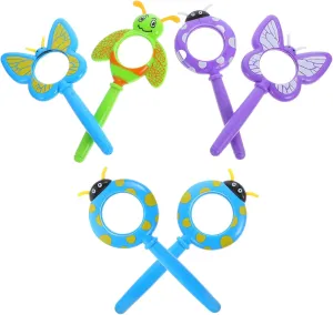 6Pcs Handheld Magnifying Glass Color Assortment for Natural Safe Durable Magnifier