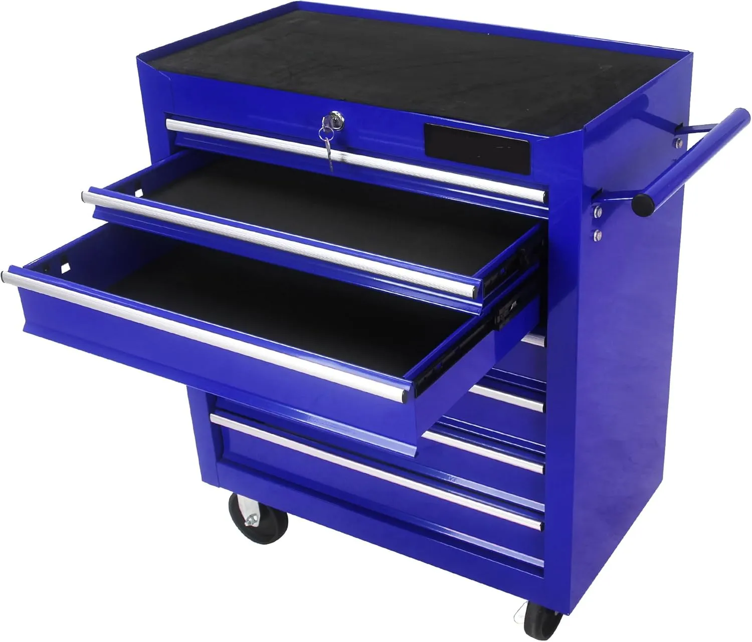 7 Drawer Rolling Tool Chest,Blue Large Toolboxes On Wheels,Locking Tool Cart, Tool Cabinets for Garage,Workshop,Repair Shop