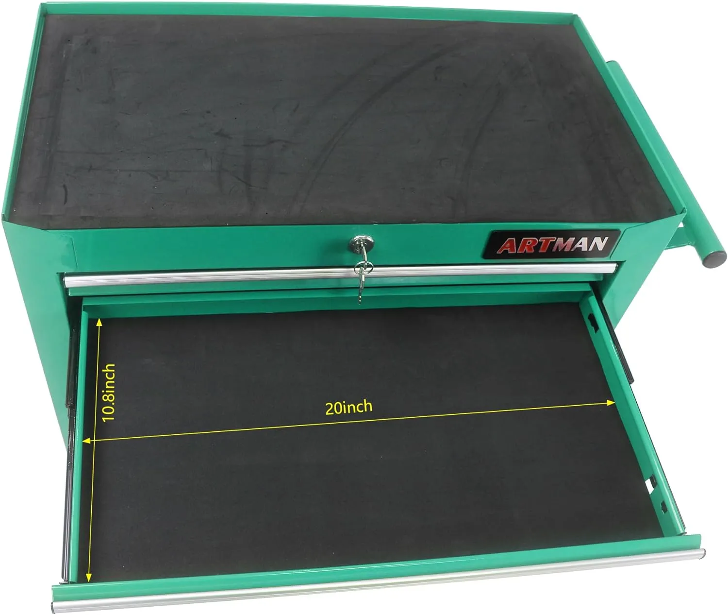 7 Drawers Tool Cart on Wheels,Multifunctional Rolling Tool Chest Tool Storage,Drawers Rolling Tool Trolley Organizer Tool Case for Repair Shop,Garage,Warehouse,Workshop (7 Drawers-29.9"H-Green)