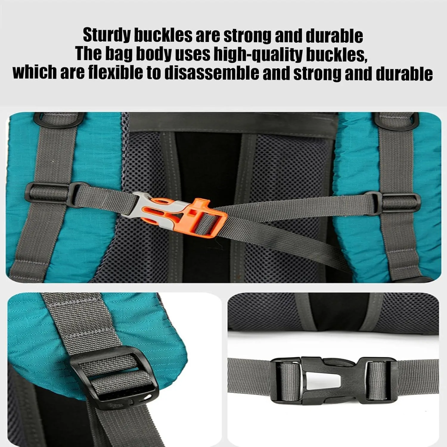 70L Hiking Backpack - 70L Padded Foldable Hiking Backpack | Camping Gear Daypack | Outdoor Sports Mountaineering Bag | Ergonomic Breathable Rucksack with Adjustable Shoulder Straps for Trekking
