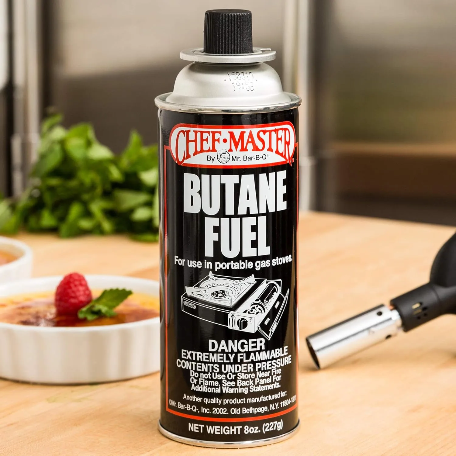 72 x 8oz. Butane Fuel Canister, Butane Fuel Refill for Portable Camping Stove, Kitchen Torch, Tin Canister for Portable Stove for Emergencies, Cooking, Grilling, Picnics & Camping by Chef Master 90340