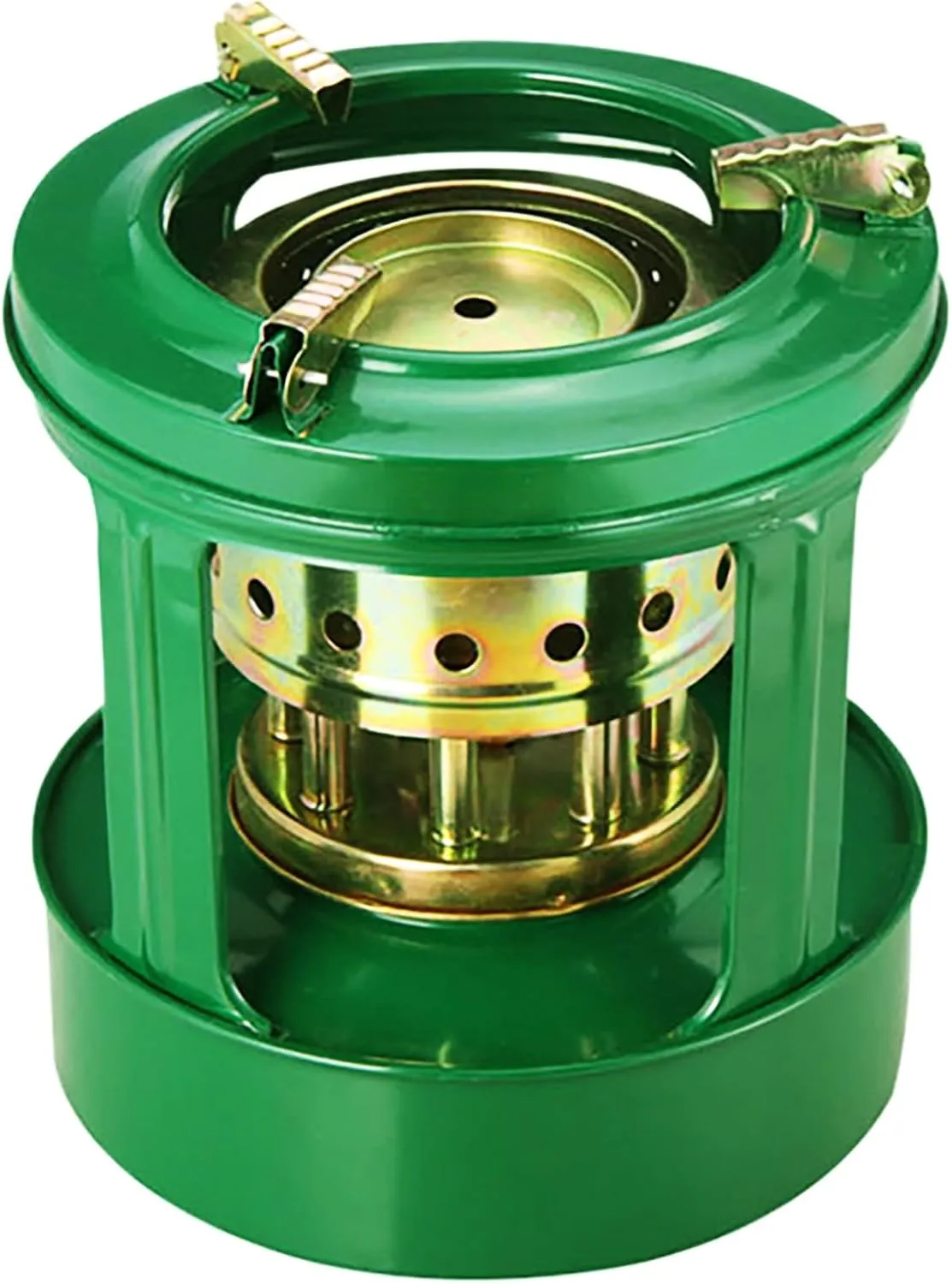 8 Wicks Round Camping Picnic Burner Furnace, Efficient Portable Camping Stove, 1.5L Capacity Backpacking Oil Stoves Cooker Cookware, Handy Outdoor Portable Kerosene Stove, Perfect for Backpacking, Hiking, Outdoor Adventures& Outdoor Cooking