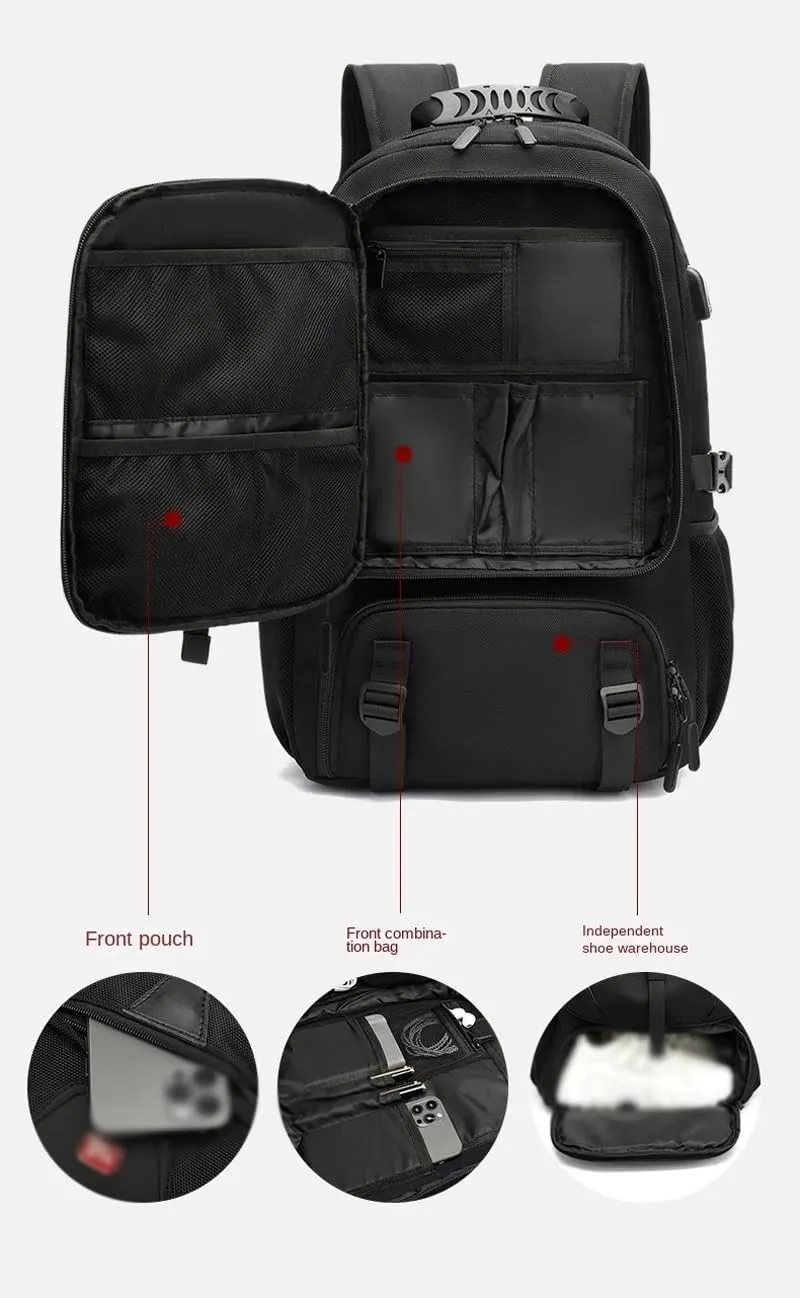 80L Outdoor Backpack With Port For Men Pack Bags Sports Trekking Hiking Camping bag