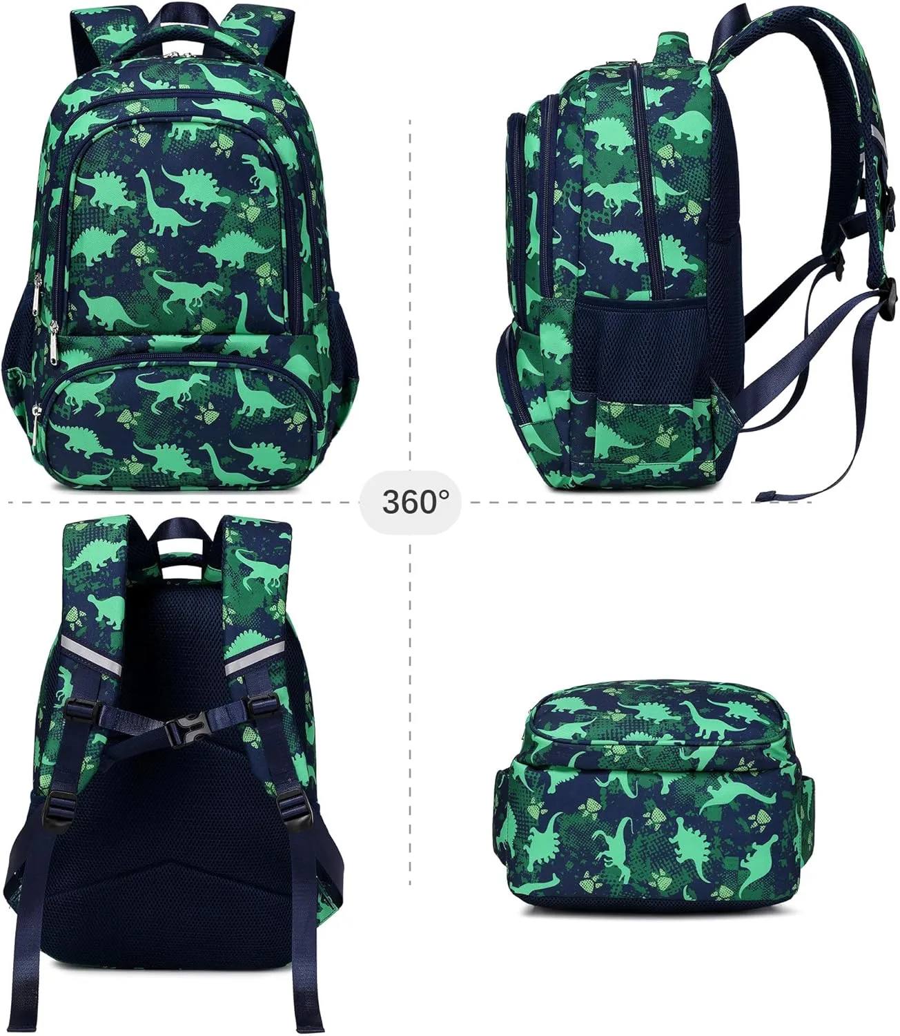 abshoo Dinosaur Backpack For Boys Kindergarten Elementary Bookbag Lightweight Kids School Bag (Dinosaur)