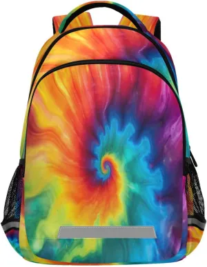 Abstract Floral Watercolor Design Waterproof Backpack - Casual Outdoor Sports Daypack with Ergonomic Shoulder Straps#574