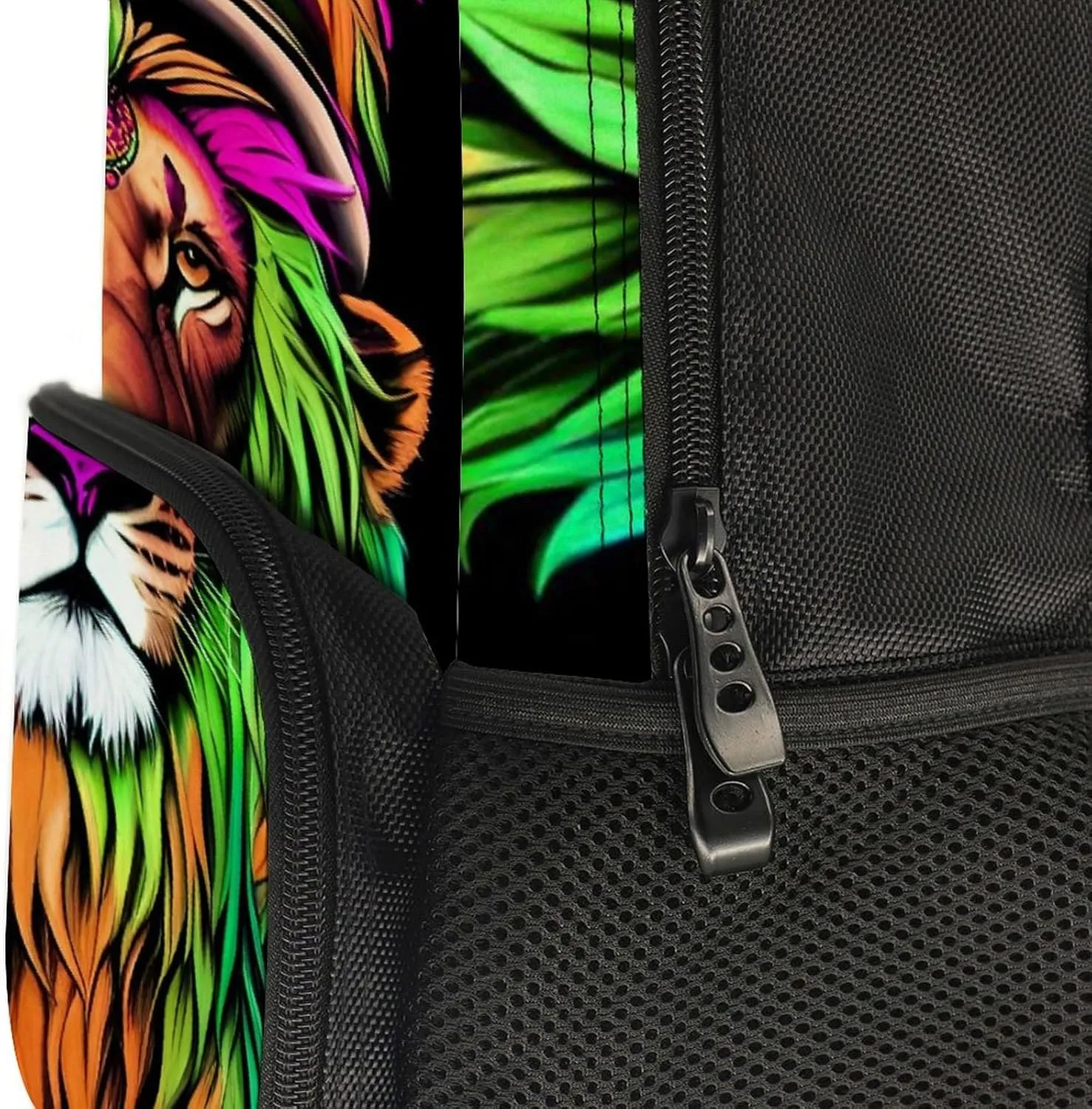 Adults Lightweight Rasta Lion Reggae Art Rucksacks Large Capacity Bookbag With Adjustable Shoulder Straps for Trekking Outdoors Bicycle