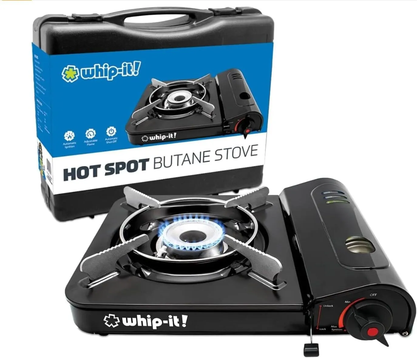 Adventure Black Heat Camp Hot Spot Butane Stove