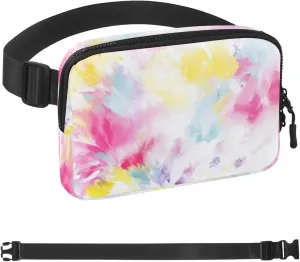 Aesthetic Tie Dyeing-278 Belt Bag for Men and Women Fanny Pack,Belt Bag with Adjustable Strap,Fashion Crossbody Everywhere Belt Bag for Travel Outdoors Running Hiking