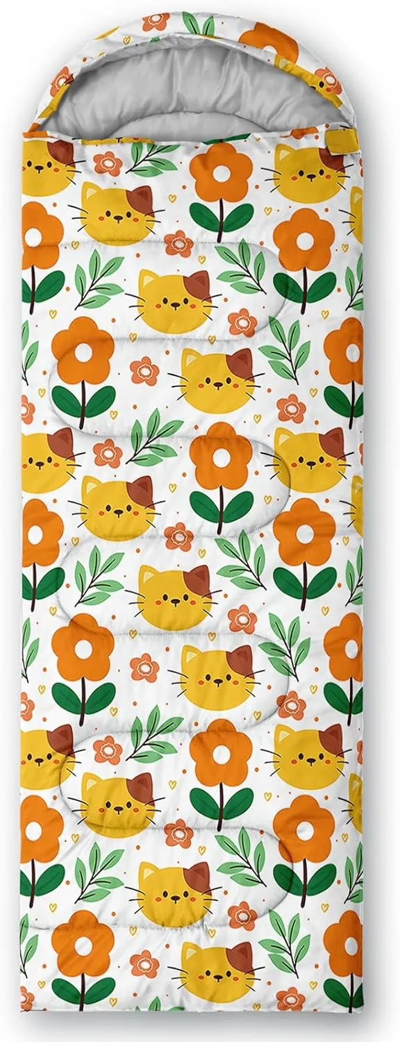 AILONEN Black & Gold King Crown Sleeping Bag for Boys Girls,Warm and Cool Weather,Lightweight,Waterproof Backpacking,King and Queen Money Dollar Printed Sleeping Bag for Camping