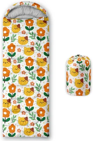 AILONEN Black & Gold King Crown Sleeping Bag for Boys Girls,Warm and Cool Weather,Lightweight,Waterproof Backpacking,King and Queen Money Dollar Printed Sleeping Bag for Camping