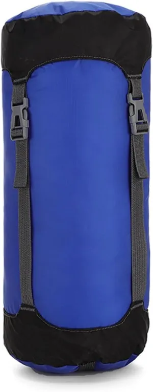 AISHANBAIHUODIAN Sleeping Bag Compress Bag Down Jackets and Duvet Storage Bags Compress Sack Outdoor Storage Sack Fit for Camping Backpacking Travel(Blue L)