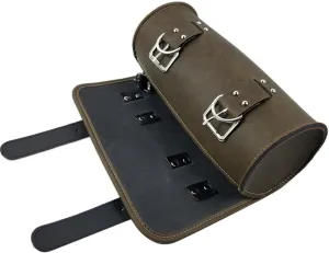 Alipis Motorcycle Handlebar Bag PU Cruiser Pack Vintage Tool Holder for Tools Essentials Fits Various Motorcycles Durable and Weatherproof Design