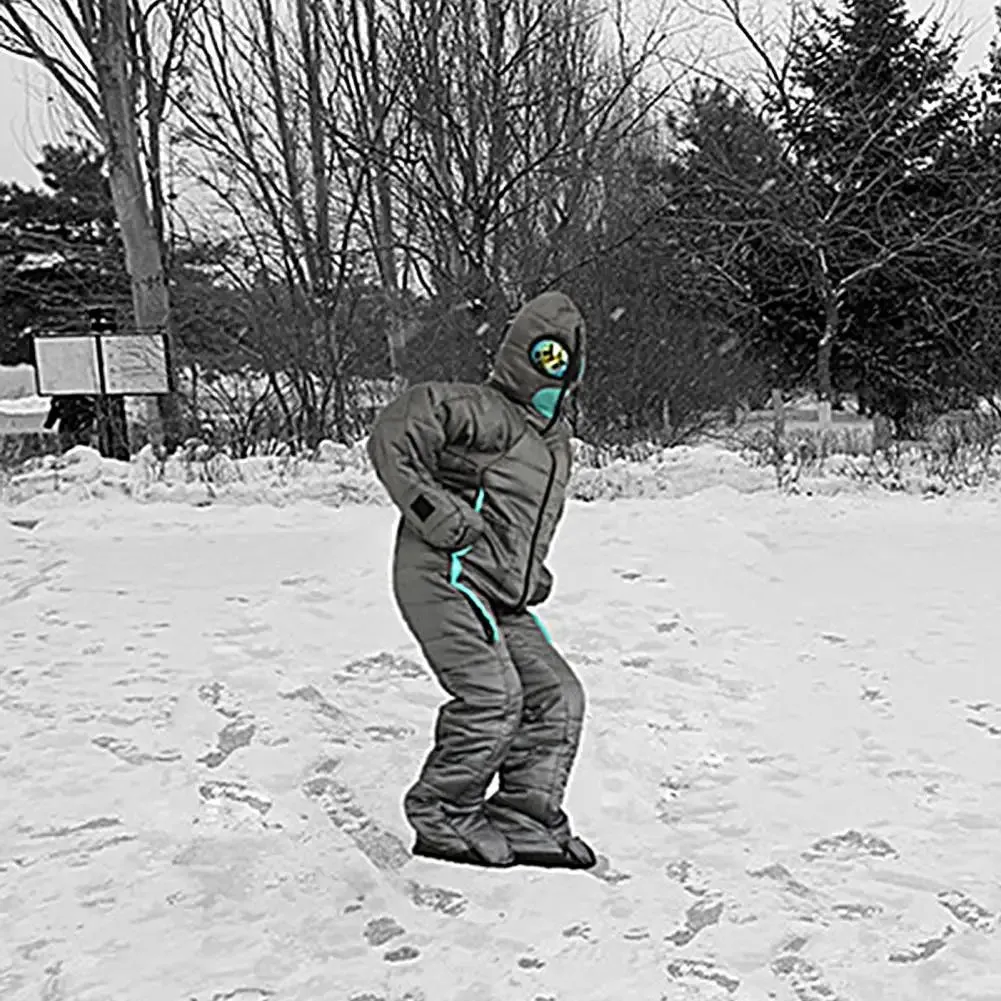 All-Weather Alien Sleeping Bag: Waterproof Camping Gear for Universal Comfort