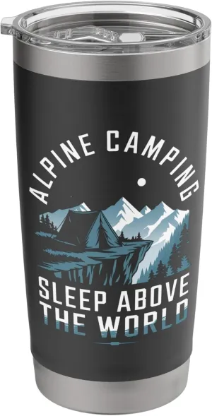Alpine Camping Sleep Above the World Alpine Camping Stainless Steel Insulated Tumbler