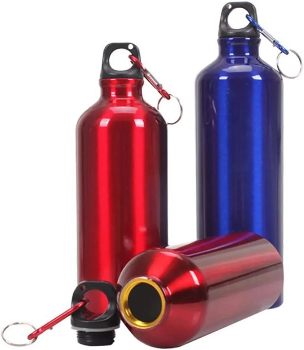 Aluminum Water Bottle - Narrow Mouth Sport Water Bottle with Screw Lid Looped, Vacuum Insulated & BPA Free, Portable Outdoor Water Bottle