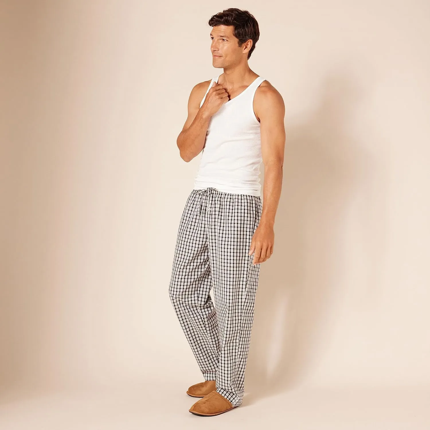 Amazon Essentials Men's Straight-Fit Woven Pajama Pant