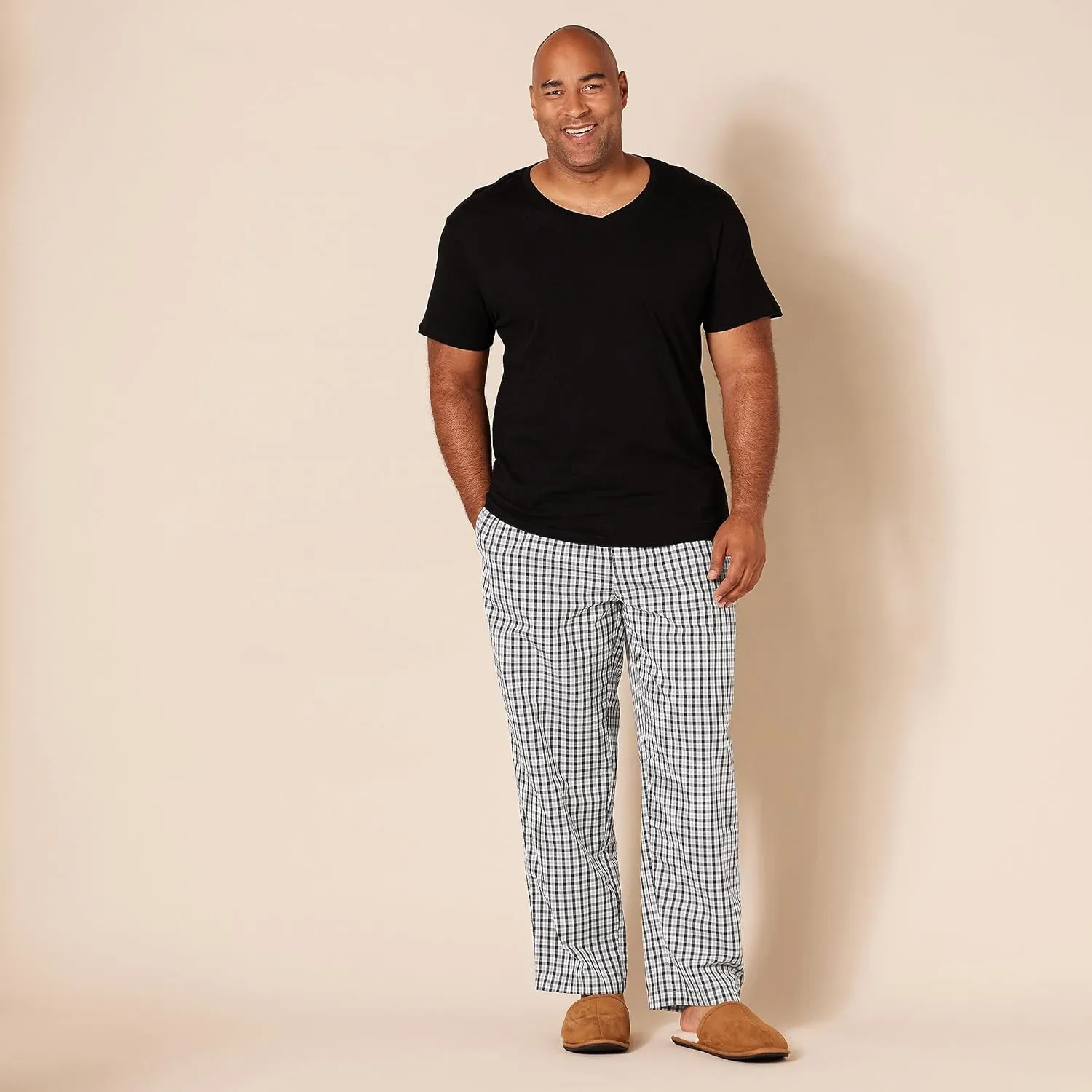 Amazon Essentials Men's Straight-Fit Woven Pajama Pant