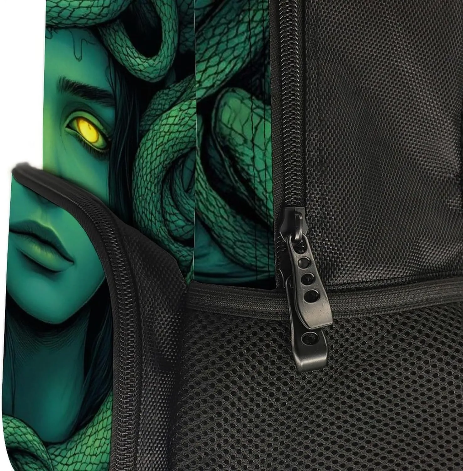 Ancient Greece Snake Queen Medusa Art Rucksacks Lightweight Multipurpose Anti-Theft Shoulder Bag Big Capacity Laptop Book Bag Rucksack With Padded Straps