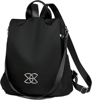 Anti-Theft Large Capacity Backpack for Women, Lightweight Oxford Cloth Backpack, 3-Way Crossbody Bags Multipurpose (Black)