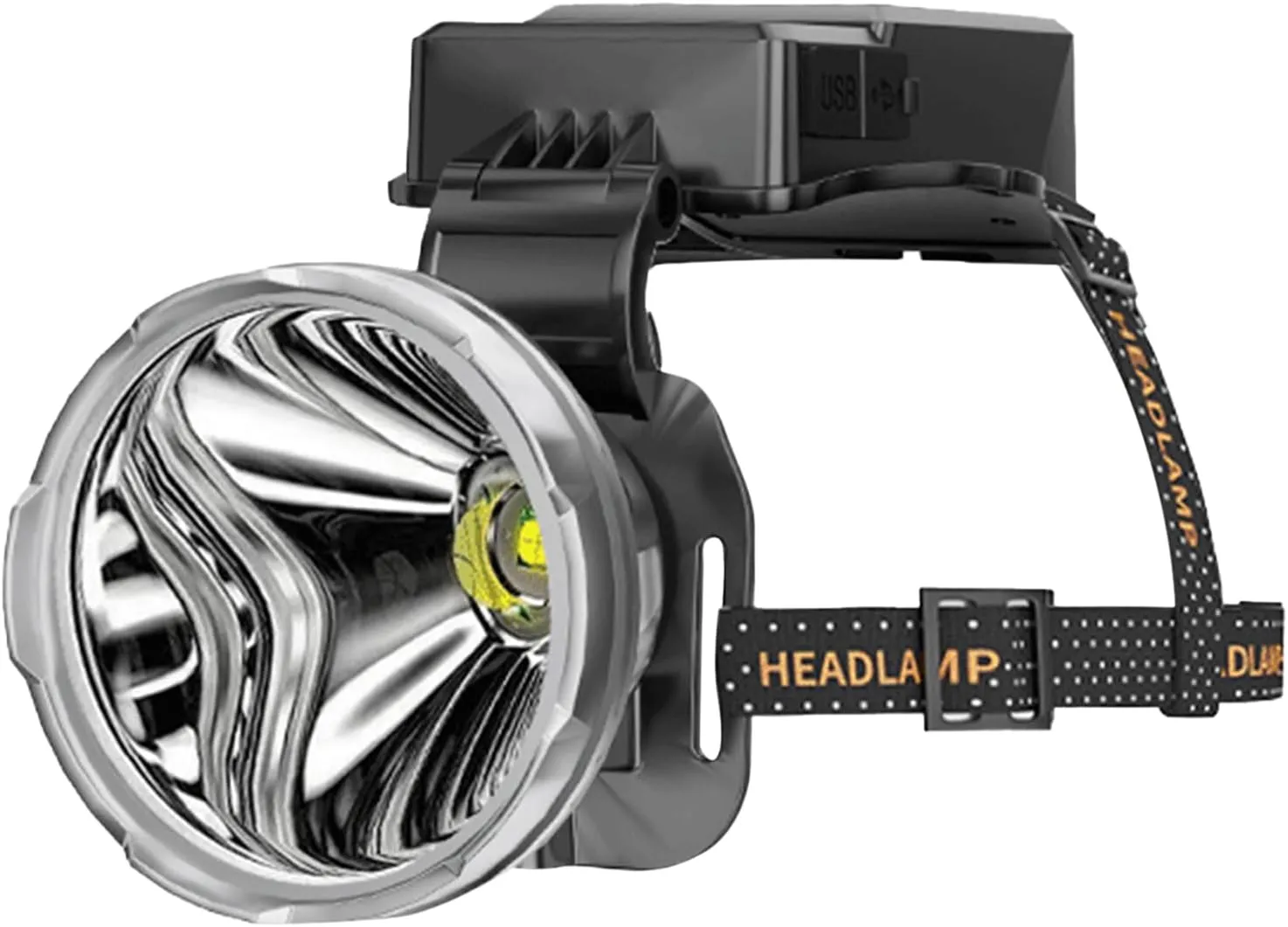 AOYEBO ​Solar/USB Rechargeable Headlamp - 3000mAh Power Bank & Motion-Sensing (1200 Lumen, IPX4 Waterproof)​​