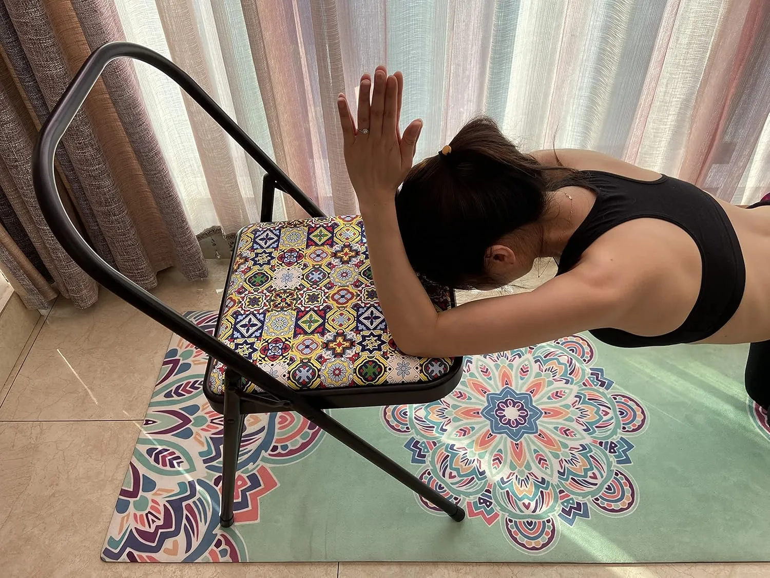 Aozora Backless Yoga Chair Prop - Flexibility and Strength Training Tool